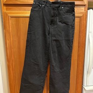 Madewell Black Flare & Wide Leg Jeans